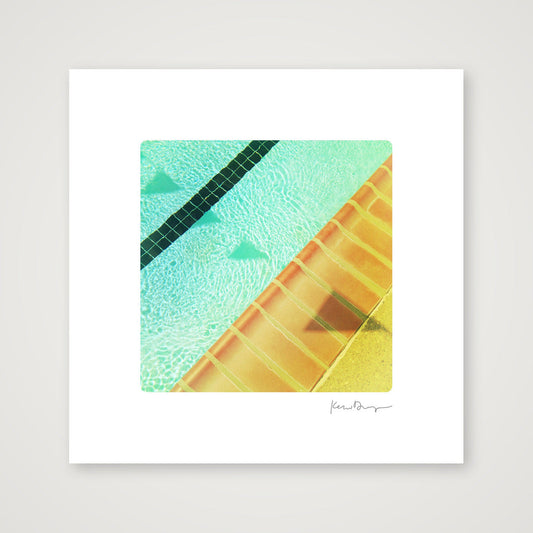 Everyday Joy #3-Pool Bunting Shadows (extra-small) — 20×20cm, 8×8" Print only