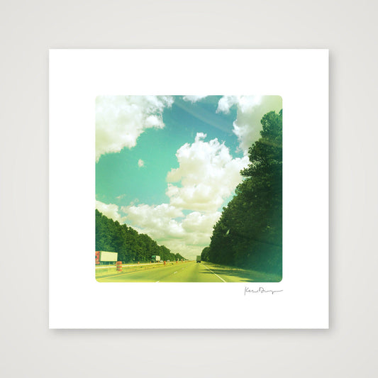 Everyday Joy #6- Highway Afternoon (small) — 30×30cm, 12×12" Print only