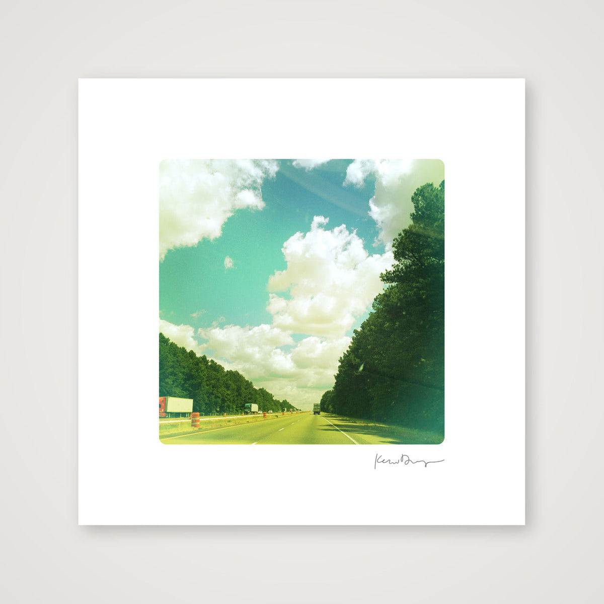 Everyday Joy #6- Highway Afternoon (extra-small) — 20×20cm, 8×8" Print only