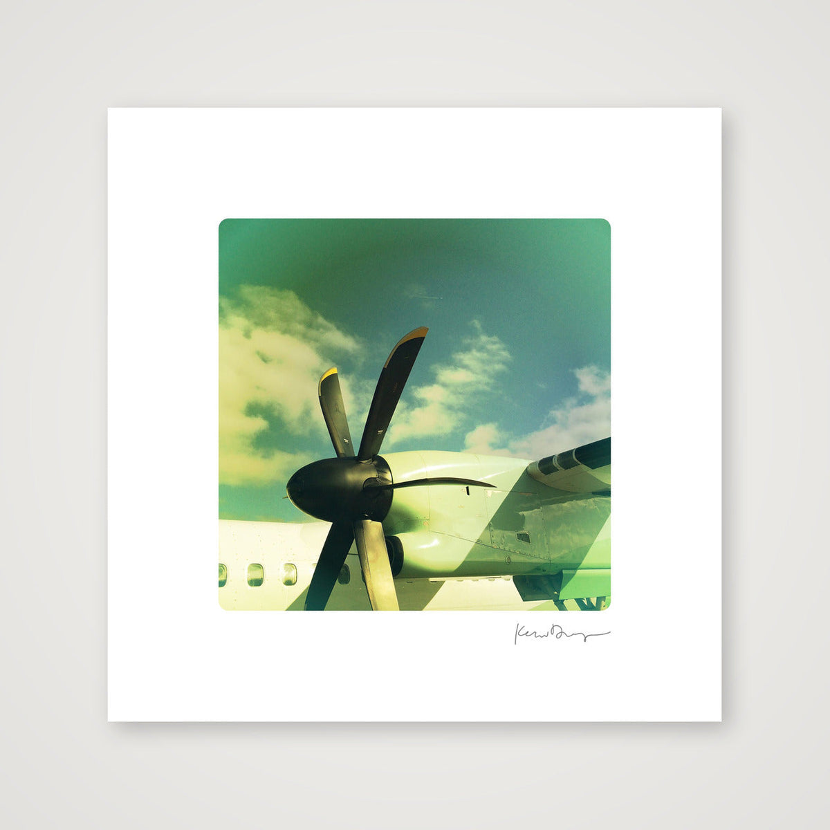 Everyday Joy #8- Prop Plane (extra-small) — 20×20cm, 8×8" Print only